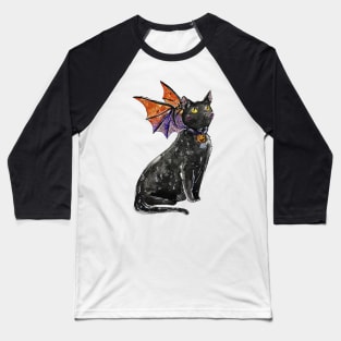 Halloween Dragon Cat Baseball T-Shirt